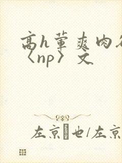 高h荤爽肉欲文〈np〉文 高h荤爽肉欲文〈np〉文