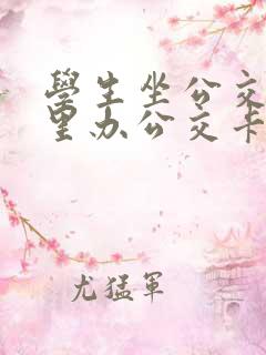 学生坐公交在那里办公交卡