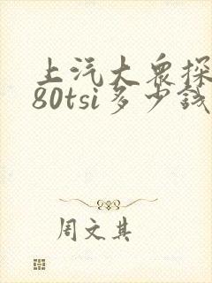 上汽大众探岳280tsi多少钱