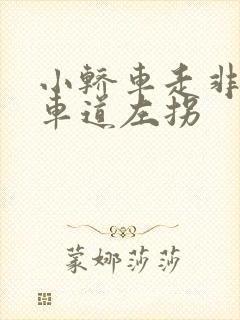 小轿车走非机动车道左拐