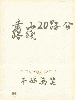 黄山20路公交路线