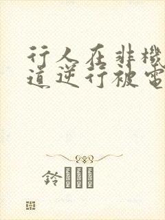 行人在非机动车道逆行被电动车撞责任怎么算