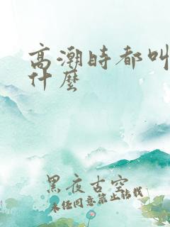 高潮时都叫老公什么