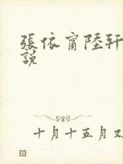 张依甯陆轩的小说
