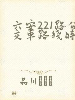 六安221路公交车路线时间表
