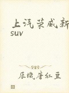 上汽荣威新能源suv