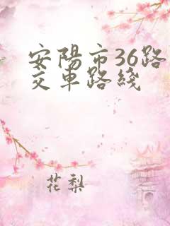 安阳市36路公交车路线