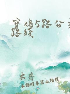 宝鸡5路公交车路线