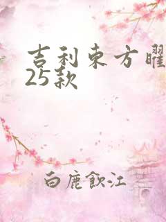 吉利东方曜2025款