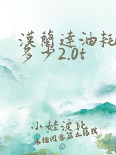汉兰达油耗实际多少2.0t 汉兰达油耗实际多少2.0t