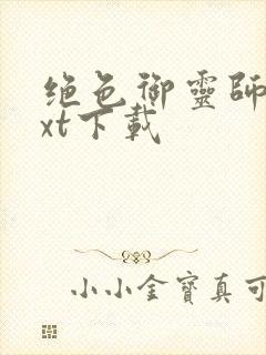 绝色御灵师最txt下载