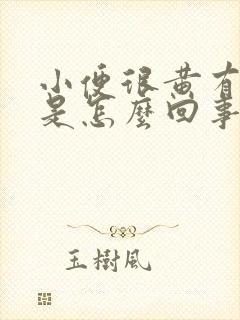 小便很黄有异味是怎么回事