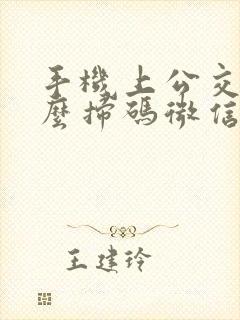 手机上公交车怎么扫码微信