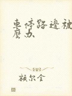车停路边被刮怎么办