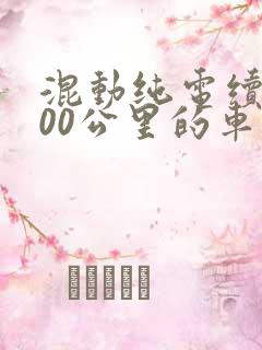 混动纯电续航300公里的车