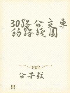 30路公交车站的路线图