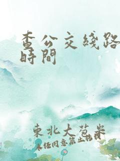 查公交线路到站时间