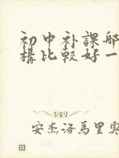 初中补课哪个机构比较好一对一