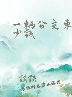 一辆公交车要多少钱