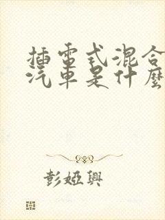 插电式混合动力汽车是什么意思