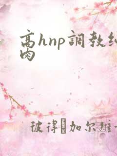 高hnp调教纯肉