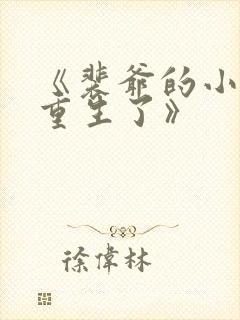 《裴爷的小祖宗重生了》