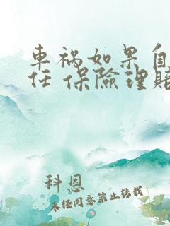 车祸如果自己责任 保险理赔吗