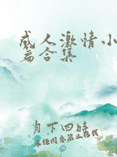 成人激情小说短篇合集