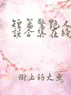 短篇惊艳人妻小说合集在线阅读
