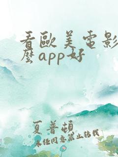 看欧美电影用什么app好