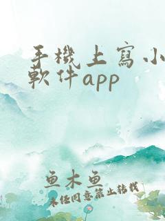 手机上写小说的软件app