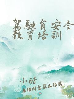 驾驶员安全驾驶教育培训