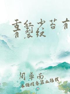 舌红少苔有齿痕有裂纹