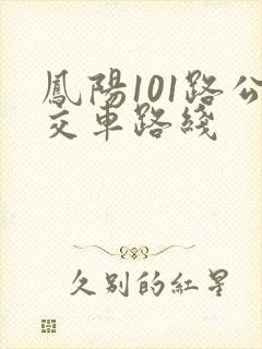 凤阳101路公交车路线 凤阳101路公交车路线