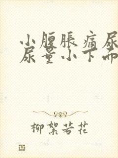 小腹胀痛尿频且尿量小下面还痒