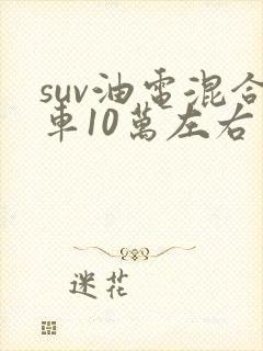 suv油电混合车10万左右推荐 suv油电混合车10万左右推荐
