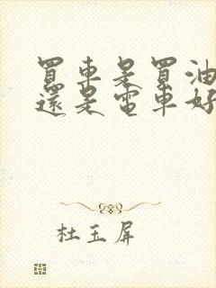 买车是买油车好还是电车好