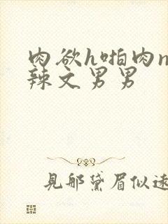 肉欲h啪肉np辣文男男