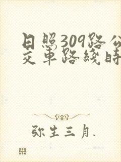 日照309路公交车路线时间表查询