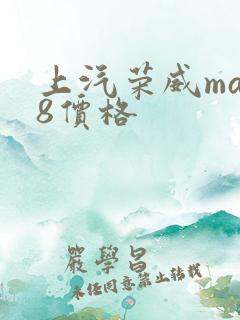 上汽荣威max8价格 上汽荣威max8价格