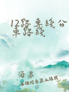 12路专线公交车路线