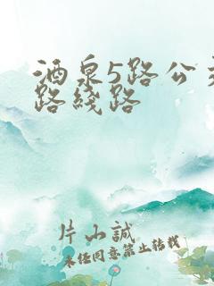 酒泉5路公交车路线路
