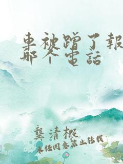 车被蹭了报警打哪个电话