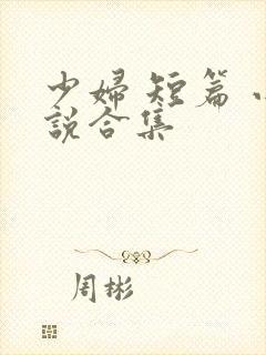 少妇 短篇 小说合集