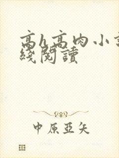 高h高肉小说在线阅读