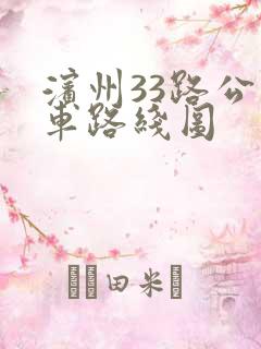 滨州33路公交车路线图