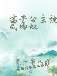 高贵公主被调教成肉奴