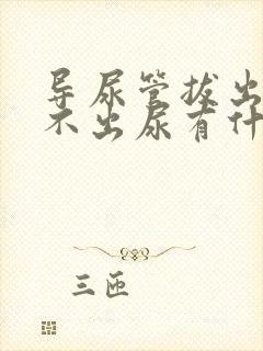 导尿管拔出后排不出尿有什么方法