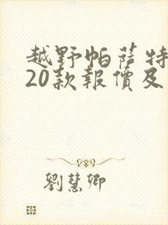 越野帕萨特2020款报价及图片