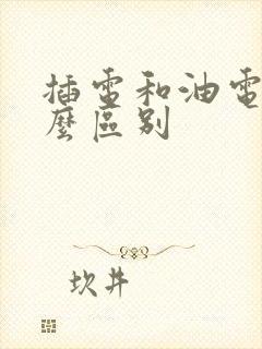 插电和油电有什么区别